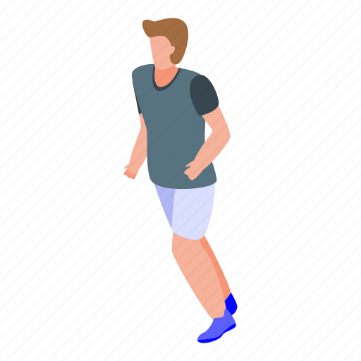 Cartoon, isometric, person, player, silhouette, soccer, sport icon - Download on Iconfinder
