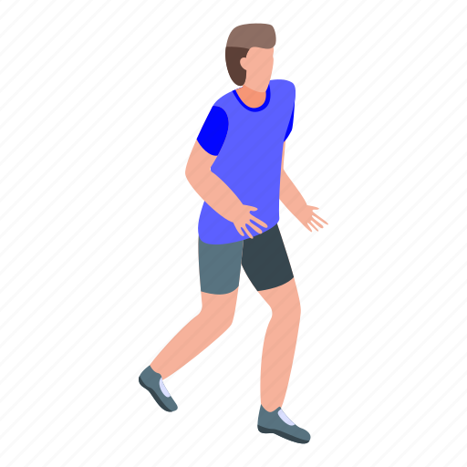 Cartoon, isometric, person, player, running, silhouette, soccer icon - Download on Iconfinder