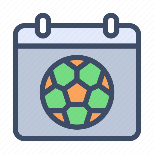 Calendar, soccer, date, sport, game icon - Download on Iconfinder