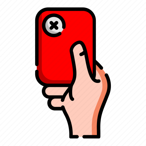 Football, foul, match, red card, referee, soccer, sports icon - Download on Iconfinder