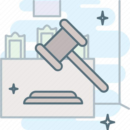 Auction, claims, hammer, judge, justice, law, sanctions icon - Download on Iconfinder