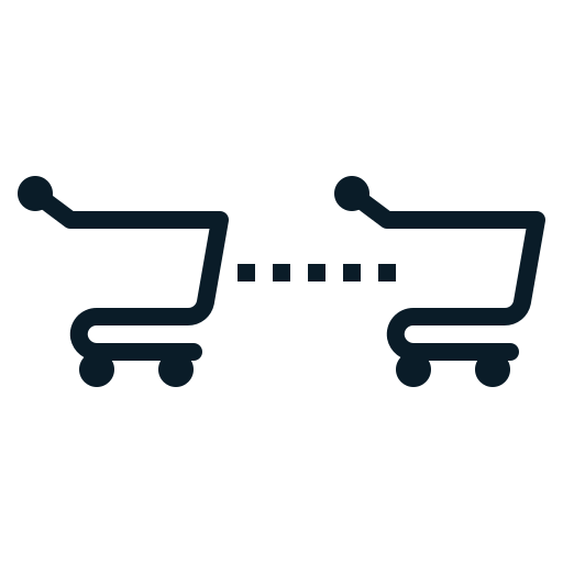 Cart, distance, physical, protective, queue, shopping, social icon - Free download