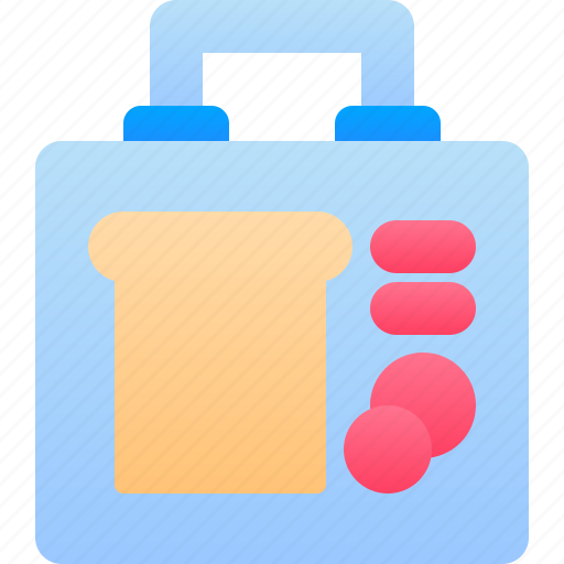 Box, bring, food, lunch, lunchbox, sandwhich icon - Download on Iconfinder