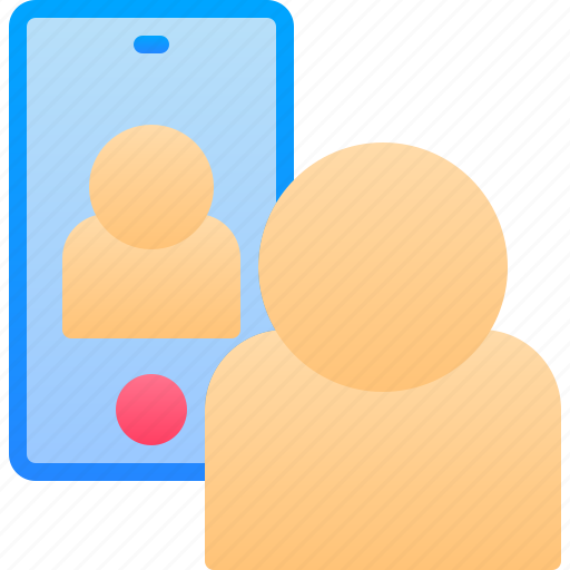 Call, communication, facetime, handphone, mobile, video icon - Download on Iconfinder