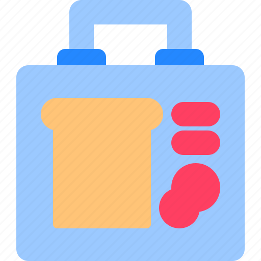 Box, bring, food, lunch, lunchbox, sandwhich icon - Download on Iconfinder