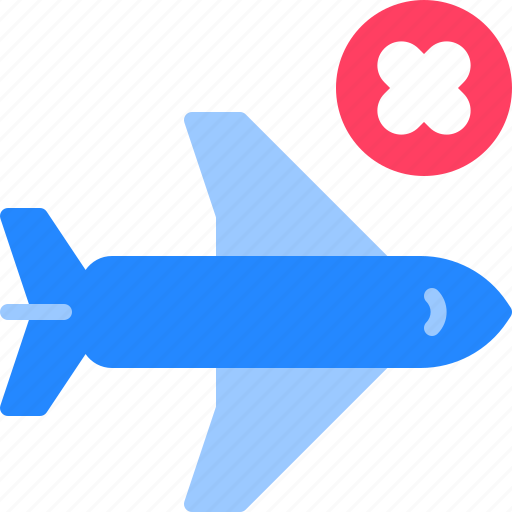 Airplane, cancel, lockdown, no, prevention, travel icon - Download on Iconfinder