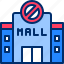 avoid, building, lockdown, mall, store 