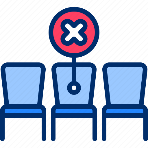 Chair, distancing, protection, social icon - Download on Iconfinder