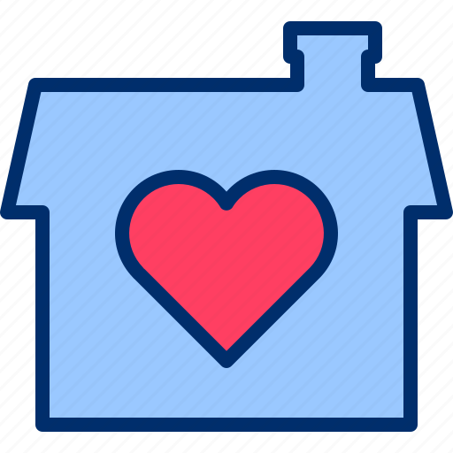 Heart, home, love, safe, stay icon - Download on Iconfinder