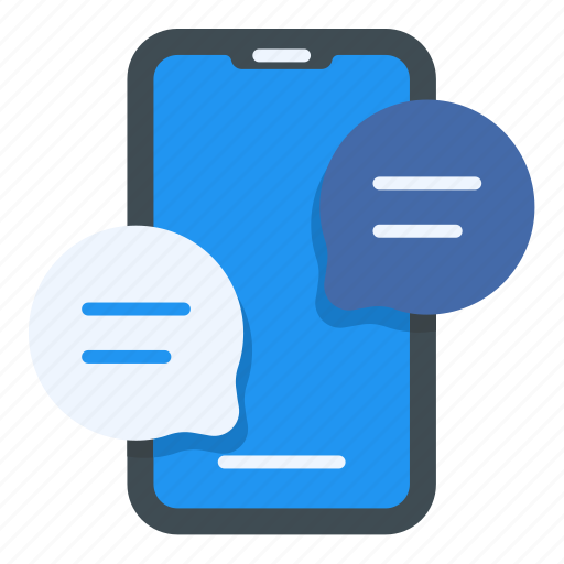 Chatting, conversation, talk, mobile, phone icon - Download on Iconfinder