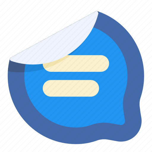 Bubble, chat, interaction, sticker, talk icon - Download on Iconfinder