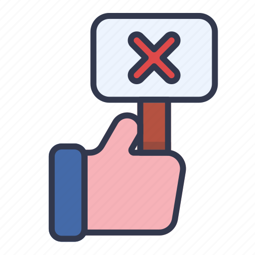 Rejected, by, hand, finger icon - Download on Iconfinder