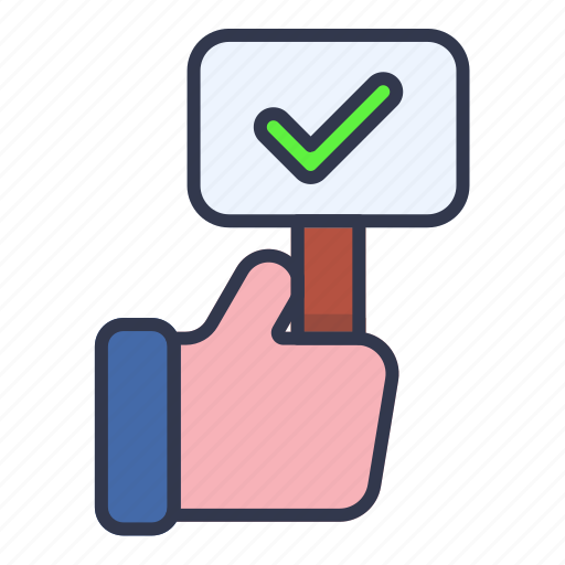 Approved, by, hand icon - Download on Iconfinder