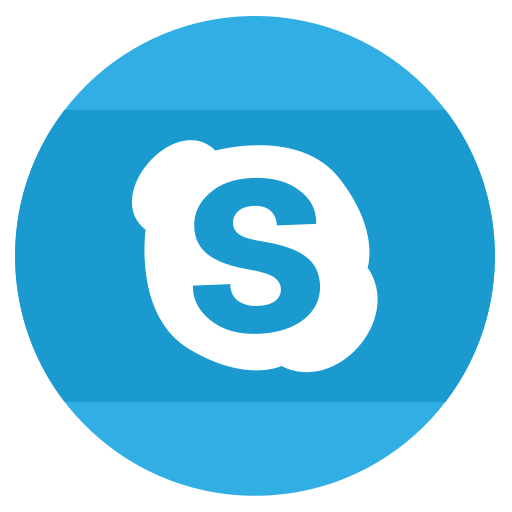 Call, circle, color, skype icon - Free download