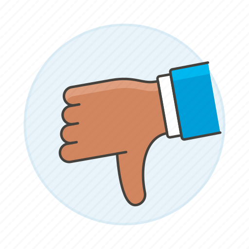 Hand, media, social, down, thumb, dislike, disagree icon - Download on Iconfinder