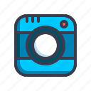 camera, instagram, social