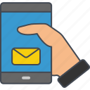 message notification, email, message, envelope, mobile