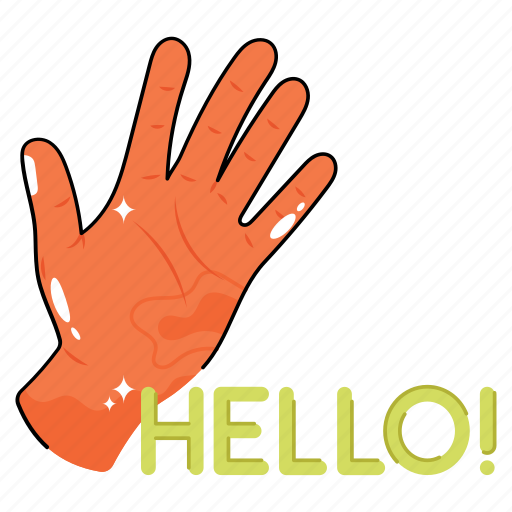 Hello, hi, character, greeting, person icon - Download on Iconfinder