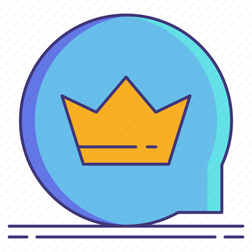 Brand, crown, messaging icon - Download on Iconfinder