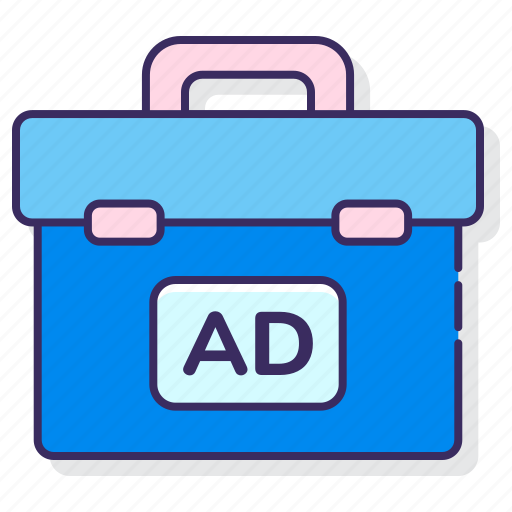 Advertising, career, media, suitcase icon - Download on Iconfinder