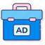 advertising, career, media, suitcase 