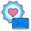 brand, heart, mail, messaging 