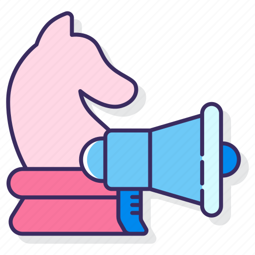 Horse, marketing, megaphone, strategy icon - Download on Iconfinder