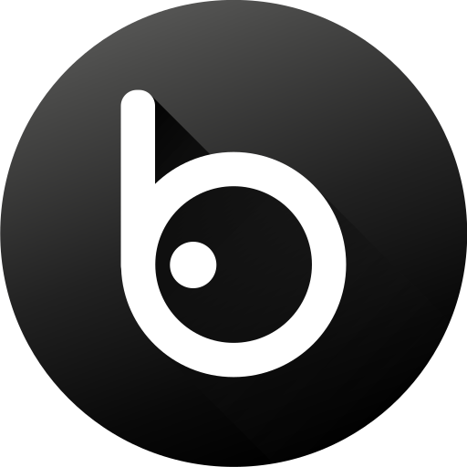 Badoo, black white, circle, gradient, media, social, social media icon - Free download