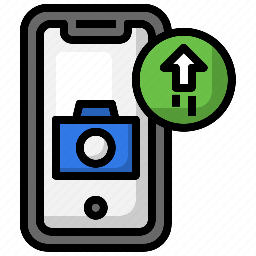 Upload, smartphone, communications, camera icon - Download on Iconfinder