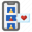 smartphone, like, user, heart