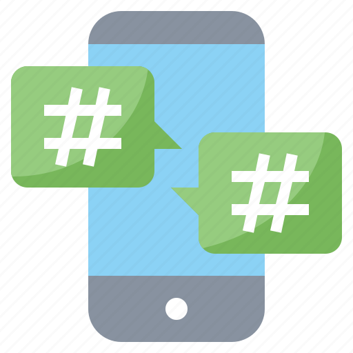 Hashtag, link, marketing, media, smartphone, social icon - Download on Iconfinder