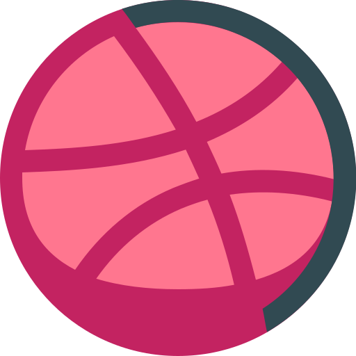 Dribbble, basketball, design, portfolio icon - Free download