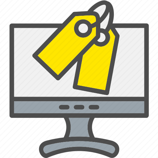 Price, tag, television, shopping, monitor, commerce icon - Download on Iconfinder