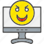 lcd, monitor, display, angry, emoji, expression, emotional, anger, annoyed 