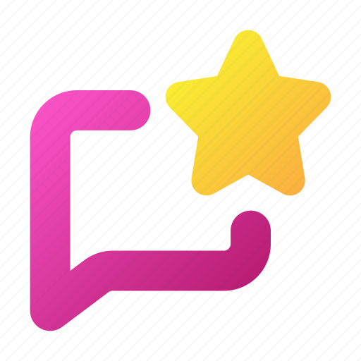 Social, media, user, interface, starred, message, top comment icon - Download on Iconfinder