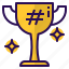 award, cup, hashtag, medal, trophy 