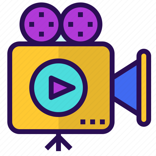 Film, introduction, movie, presentation, video icon - Download on Iconfinder
