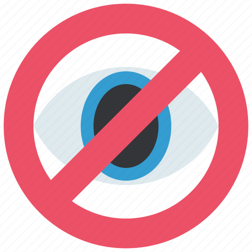 Ban, don't look, eye, limitation, media, network, social icon - Download on Iconfinder