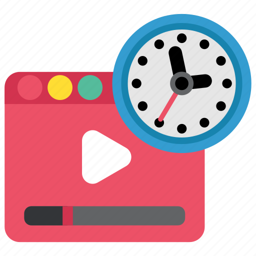 Browser, media, movie, network, social, timer, video icon - Download on Iconfinder