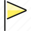 flag, triangle 