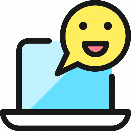 Mood, happy, laptop icon - Download on Iconfinder
