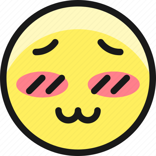 Smiley, blushing icon - Download on Iconfinder on Iconfinder