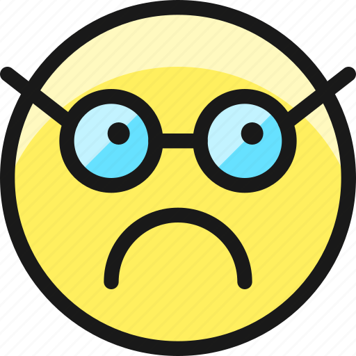 Smiley, sad, nerd icon - Download on Iconfinder