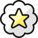 rating, star, bubble