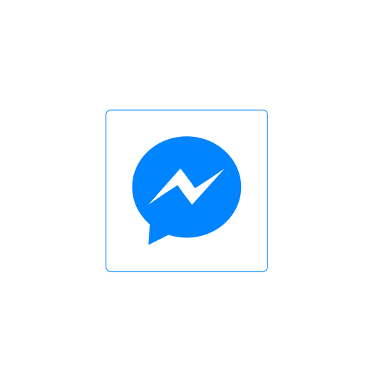 Facebook messenger, logo, messenger, messenger logo icon - Free download
