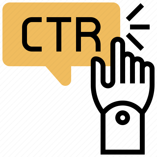 Clickthrough, ctr, rate, users, view icon - Download on Iconfinder
