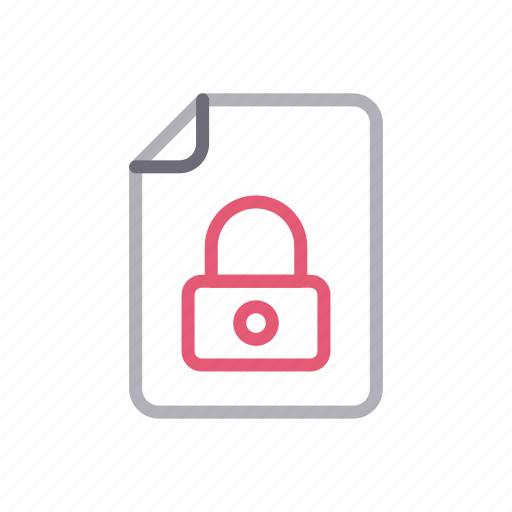 File, lock, private, protection, secure icon - Download on Iconfinder