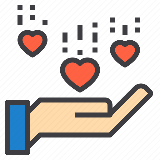 Hand, heart, love, reciept, social icon - Download on Iconfinder