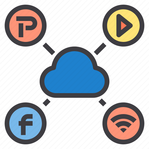 Cloud, communication, media, network, social icon - Download on Iconfinder