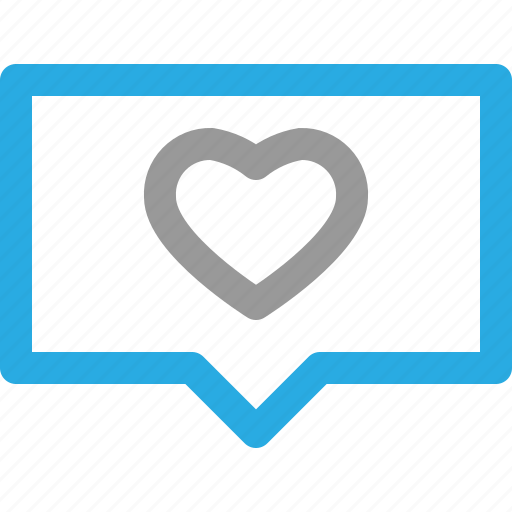 Communication, heart, like, love, message, talk, valentine icon - Download on Iconfinder